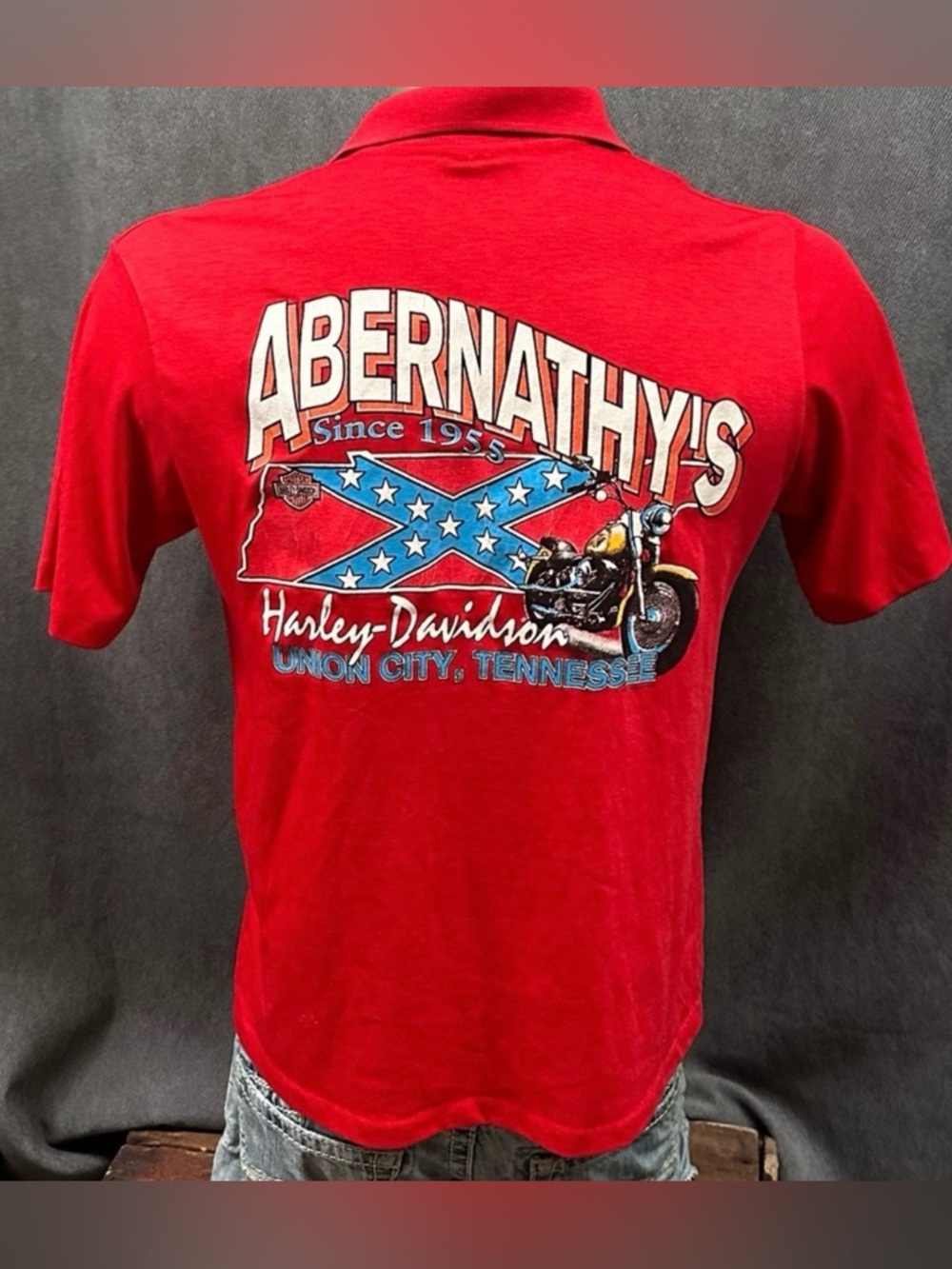 Harley Davidson Polo Shirt Men’s Large Abernathy’s Union City Tennessee